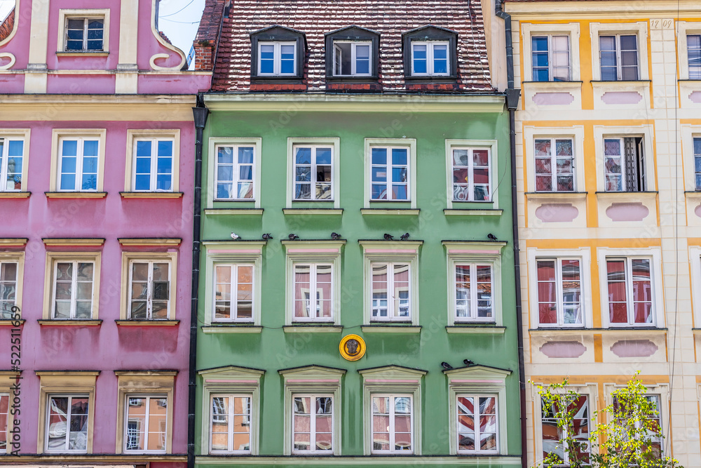 Wroclaw tradional houses, Poland