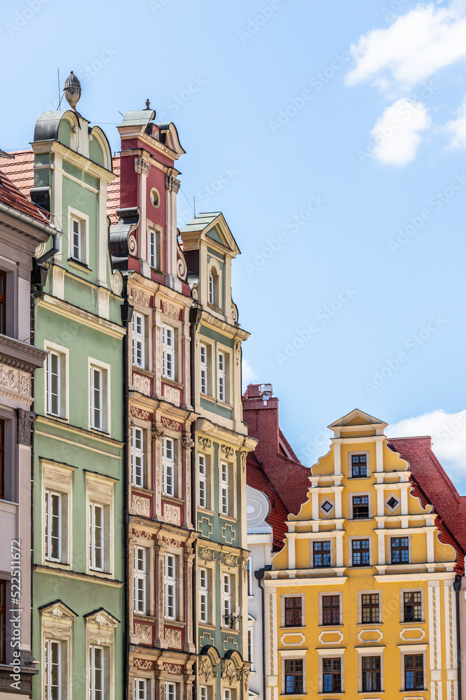 Fototapeta premium Wroclaw tradional houses, Poland