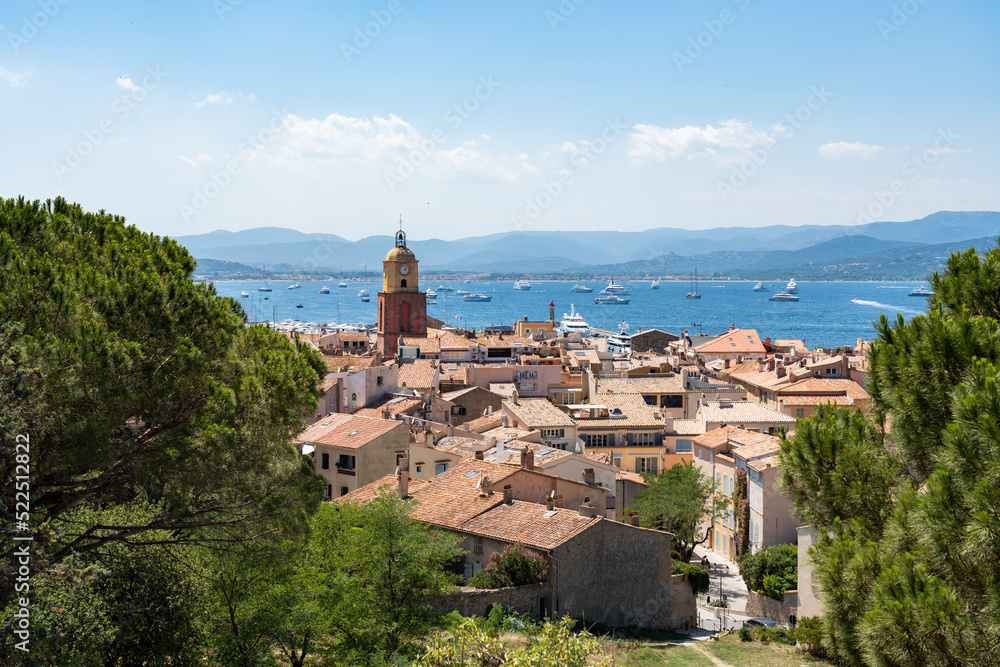 Saint-Tropez, a mediterranean city along the southern coast of France