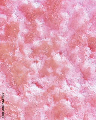 Surface of pink quartz stone