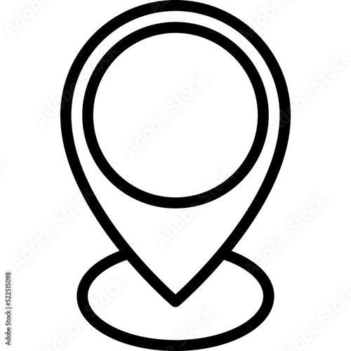 Location pin icon, location map and navigation vector