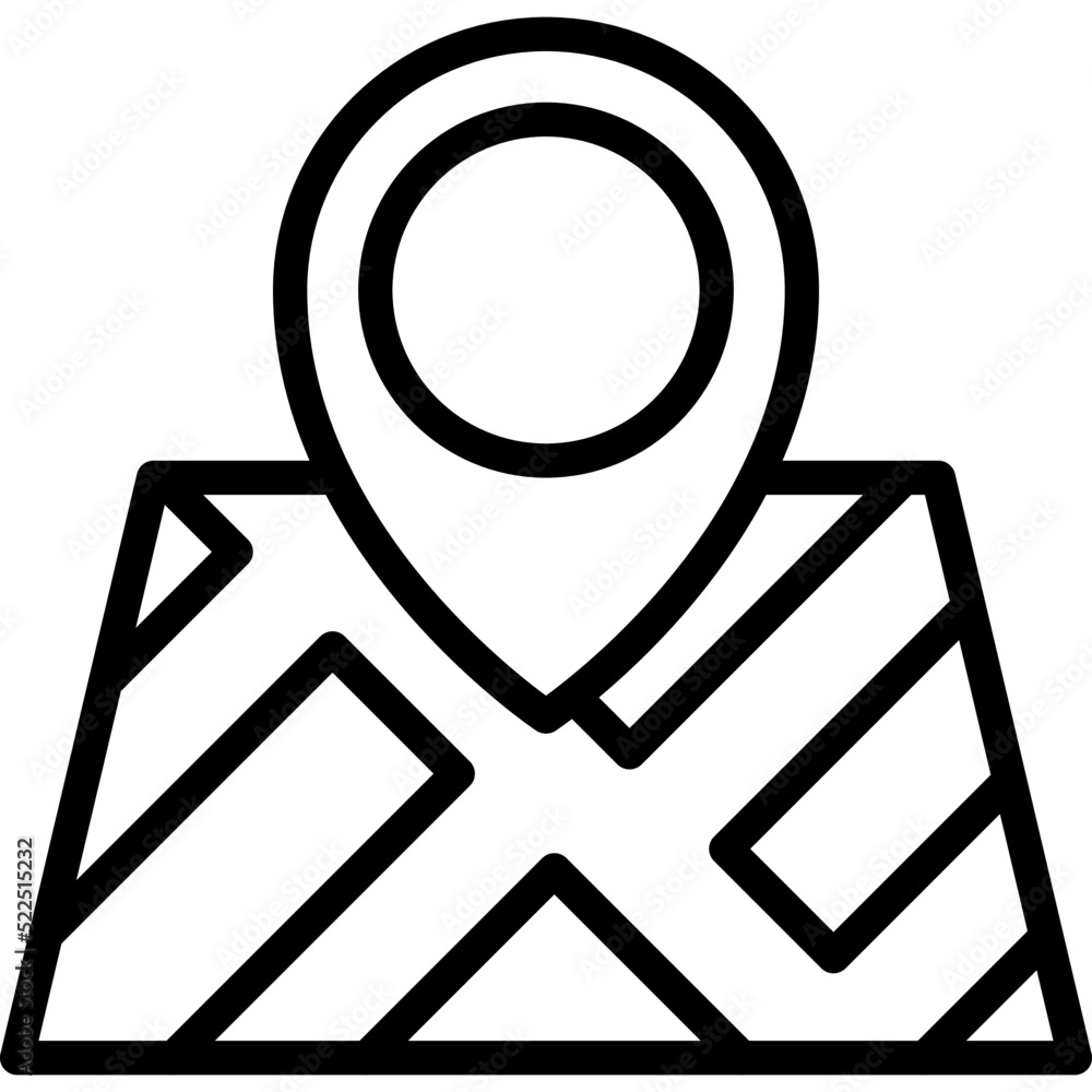 Map pin icon, location map and navigation vector Map pin icon, location map and navigation vector