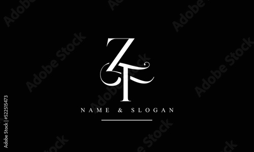 TZ, ZT, T, Z abstract letters logo monogram photo