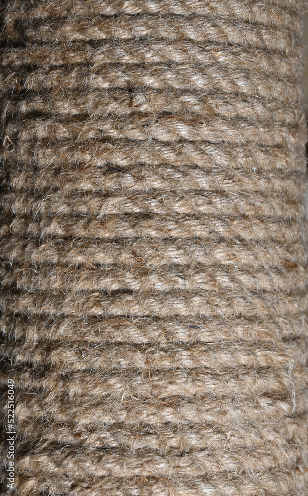 detailed texture of tightly wound hemp rope, cat scratcher detailed texture of tightly wound hemp rope, cat scratcher