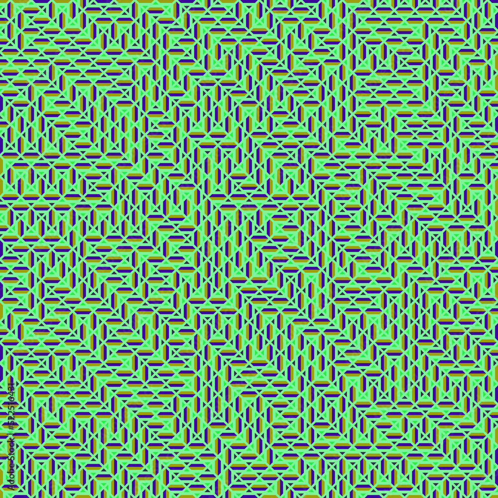 Fototapeta premium Color Rhombus tile tessellation pattern illustration