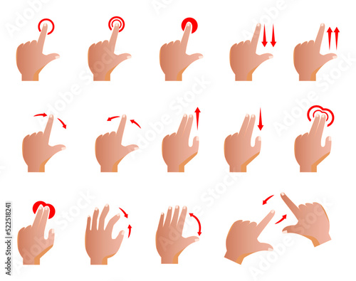 
hand cursor touch screen gestures. hand gestures 

interactive touchscreen finger swipe touch. hand 

cursor touch screen gestures. hand gesture 

smartphone screen
