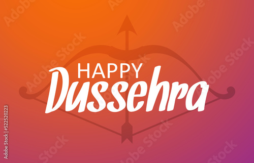 Happy Dussehra Hindu festival card  Vijayadashami vector poster