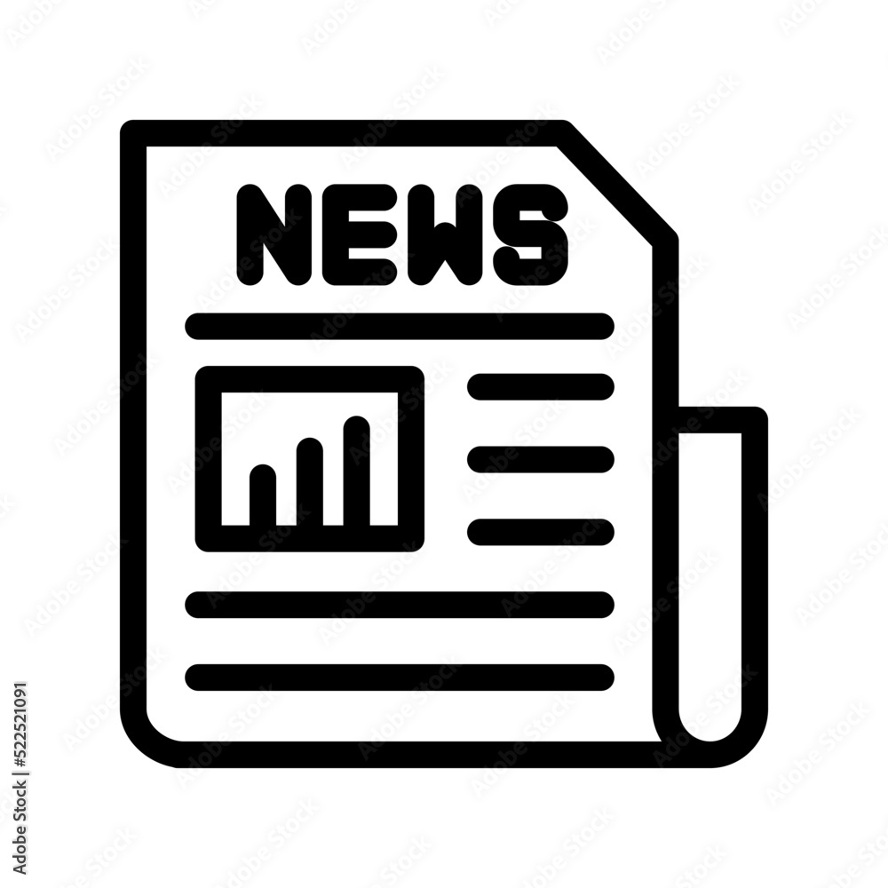 Newspaper icon template design Newspaper icon template design