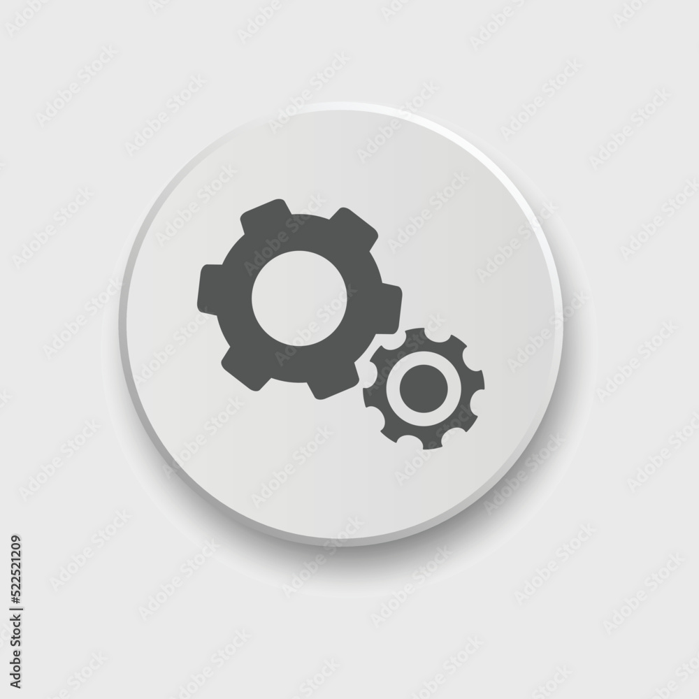 Gear icon set Vector illustration. Service Tools icon pack for ui, social media, website Isolated on white background with button
Gear icon set Vector illustration. Service Tools icon pack for ui, social media, website Isolated on white background with button