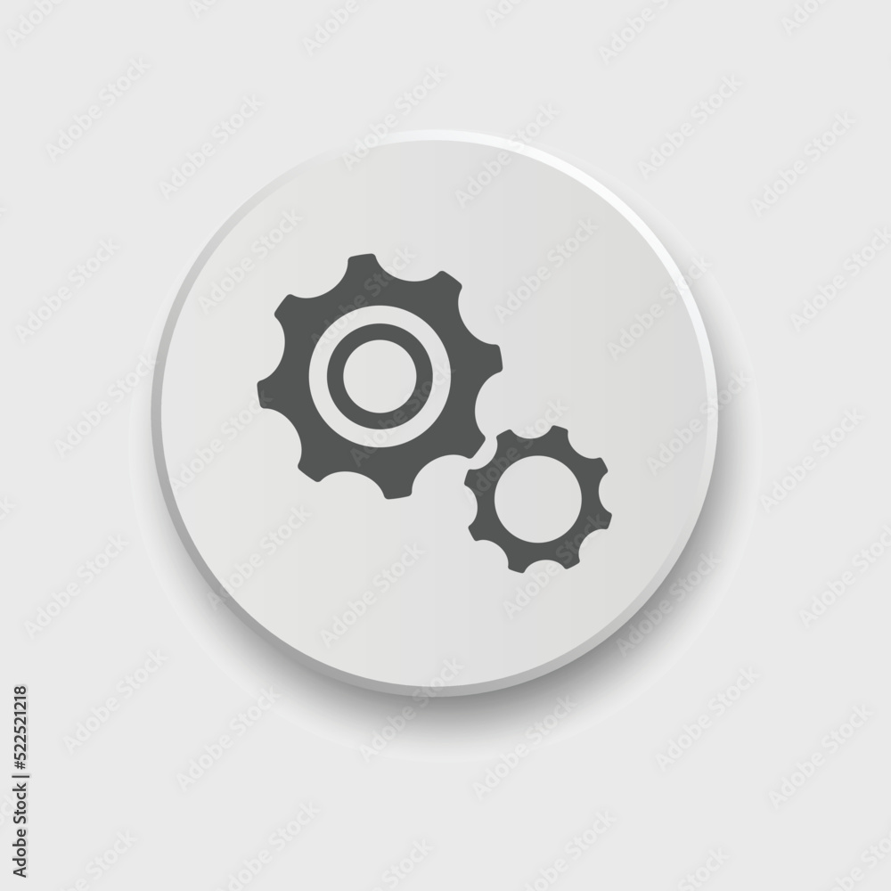 Gear icon set Vector illustration. Service Tools icon pack for ui, social media, website Isolated on white background with button
Gear icon set Vector illustration. Service Tools icon pack for ui, social media, website Isolated on white background with button