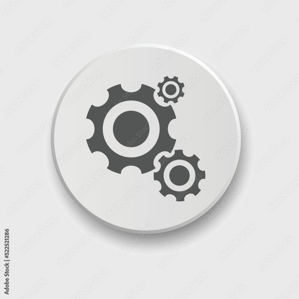 Gear icon set Vector illustration. Service Tools icon pack for ui, social media, website Isolated on white background with button
Gear icon set Vector illustration. Service Tools icon pack for ui, social media, website Isolated on white background with button