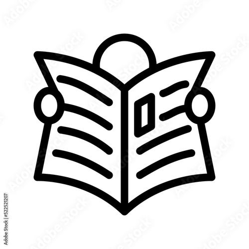 Newspaper icon template design