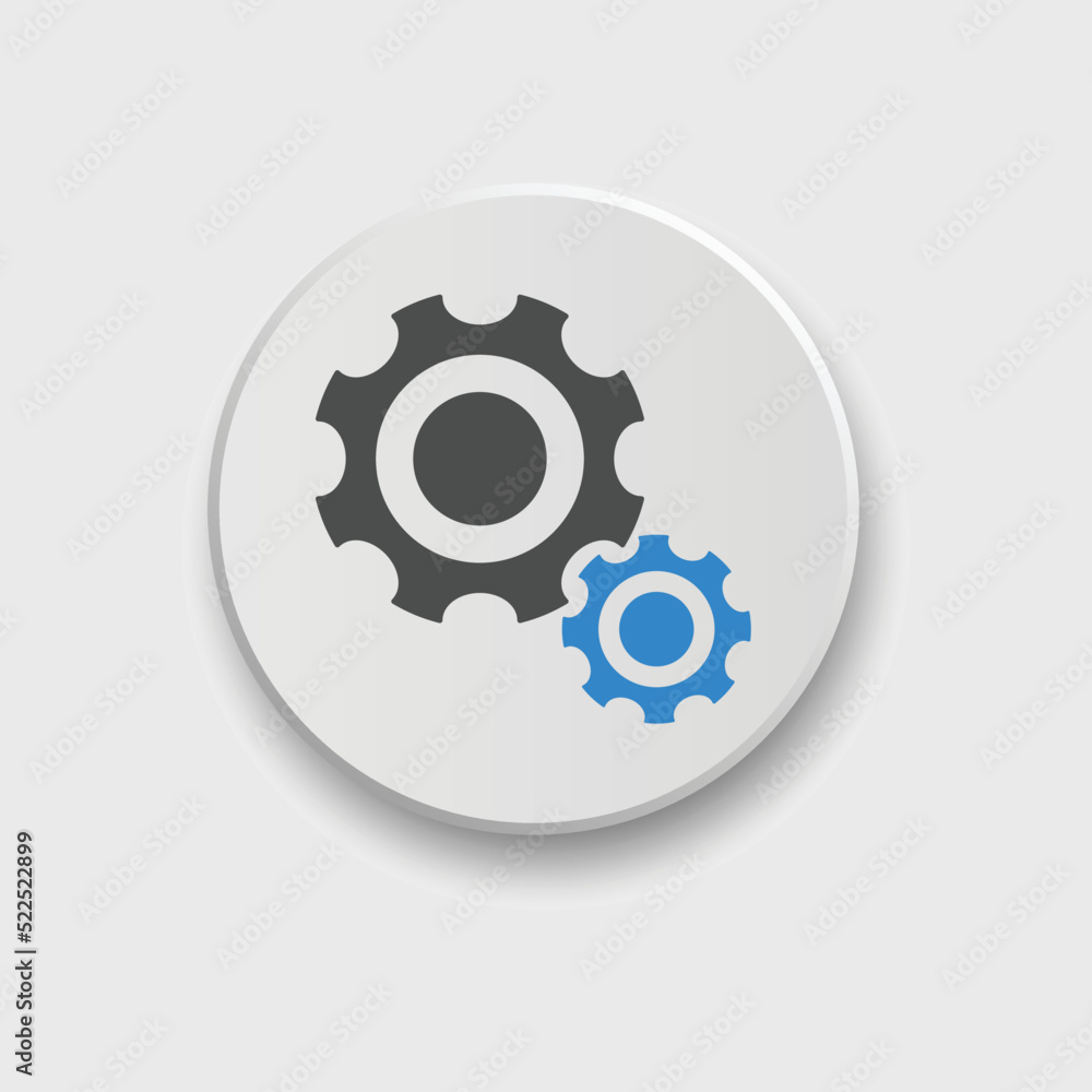 Gear icon set Vector illustration. Service Tools icon pack for ui, social media, website Isolated on white background with button
Gear icon set Vector illustration. Service Tools icon pack for ui, social media, website Isolated on white background with button