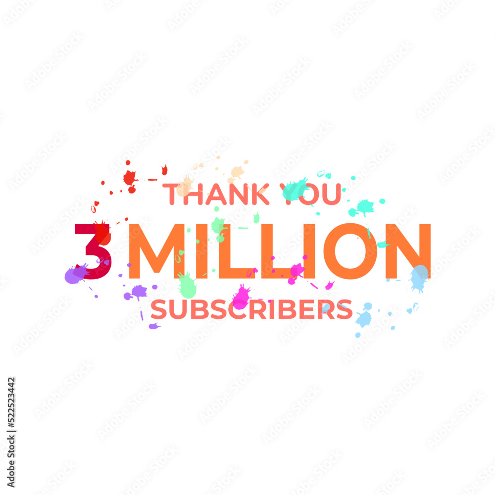 THANK YOU 3M FOLLOWERS CELEBRATION TEMPLATE DESIGN VECTOR GOOD FOR SOCIAL MEDIA, CARD , POSTER THANK YOU 3M FOLLOWERS CELEBRATION TEMPLATE DESIGN VECTOR GOOD FOR SOCIAL MEDIA, CARD , POSTER