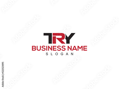 Monogram TRY t r y Logo Letter Vector Icon Design For Your Any Type Of Business