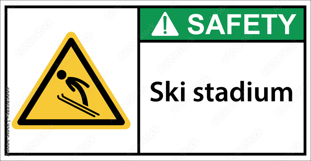 ski area,skiing sport,please be careful.sign safety ski area,skiing sport,please be careful.sign safety