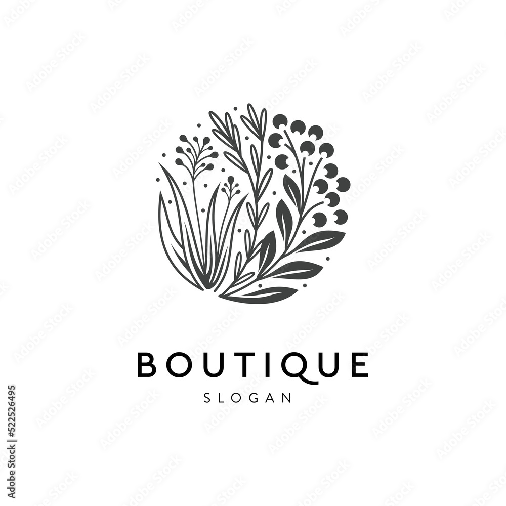 organic botanical logo for skin care or other business organic botanical logo for skin care or other business