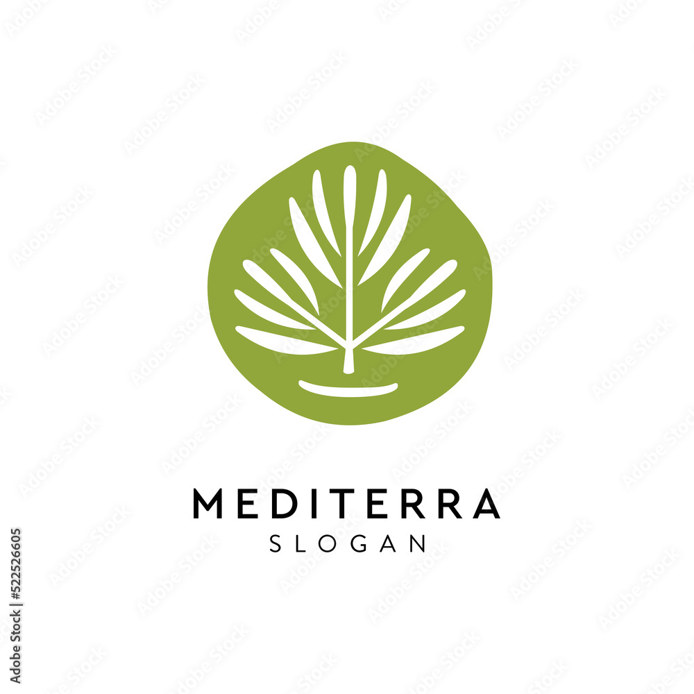 modern Mediterranean food logo for the younger modern Mediterranean food logo for the younger