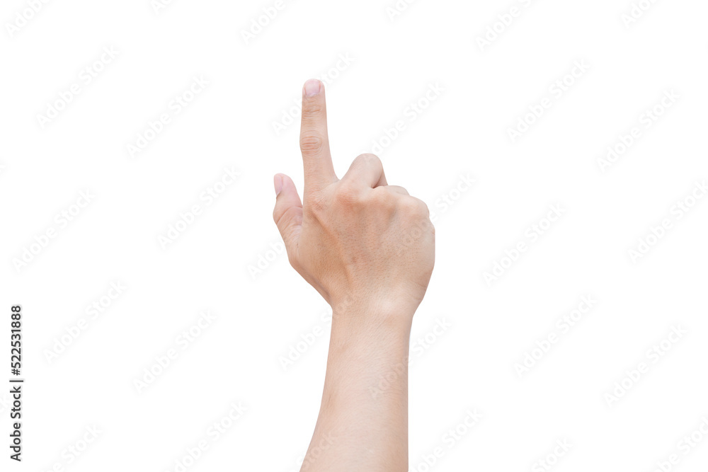 pointing finger isolated on white background with clipping path pointing finger isolated on white background with clipping path