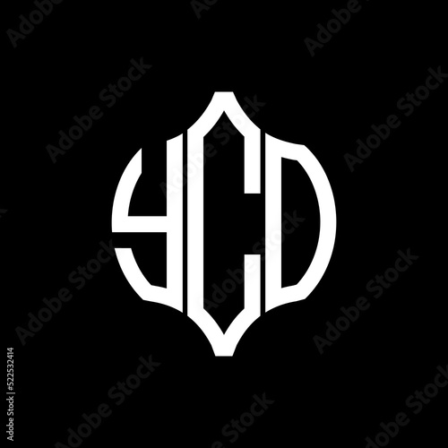 YCO letter logo. YCO best black background vector image. YCO Monogram logo design for entrepreneur and business.
 photo