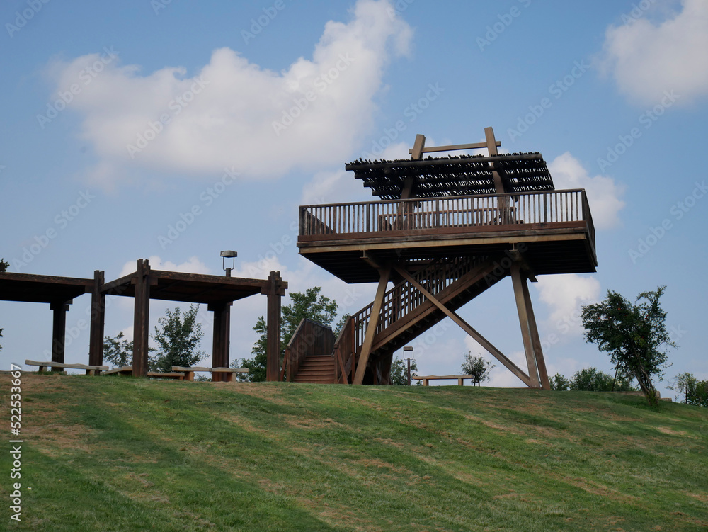 Wooden observation tower Wooden observation tower