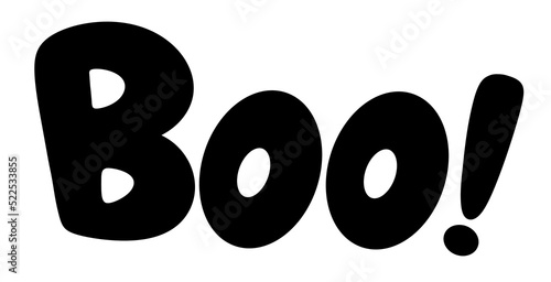 Photos Boo hand drawn lettering
