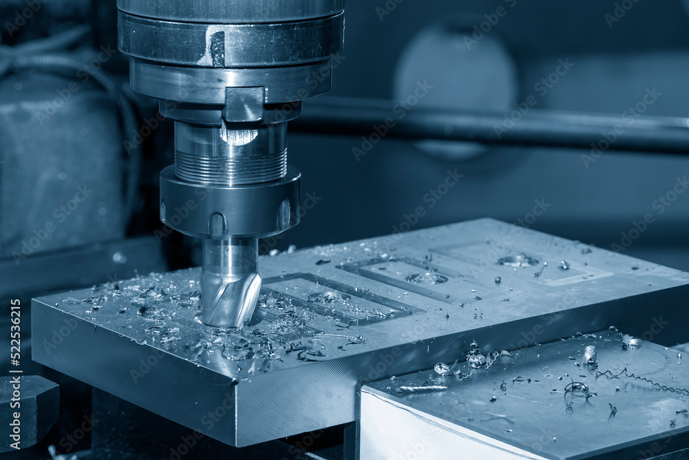 The milling process on NC milling machine. The milling process on NC milling machine.