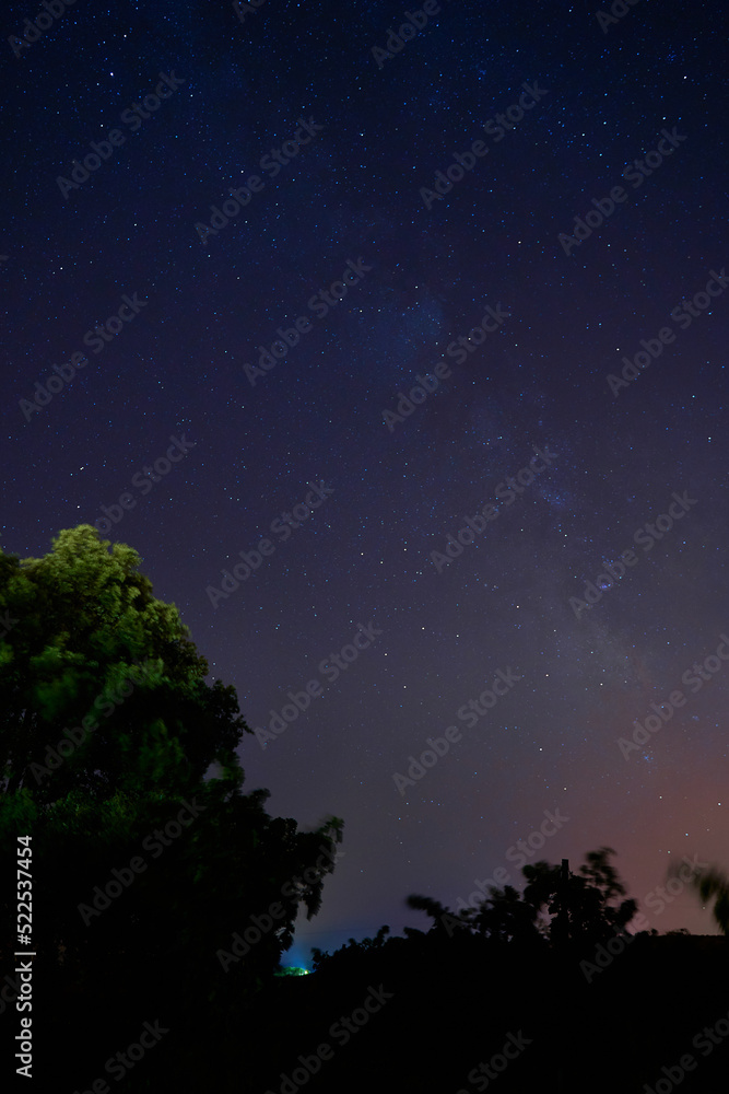 Starry might with milky way Starry might with milky way