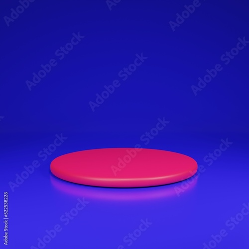 3d render of the bar showing the product on a blue background
