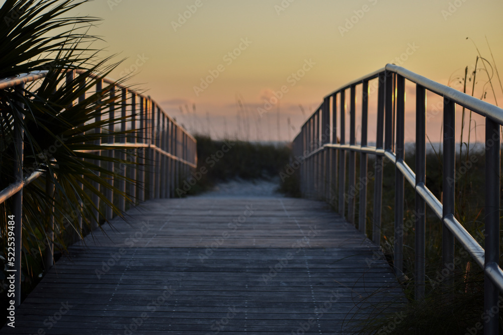 Fototapeta premium bridge at sunset