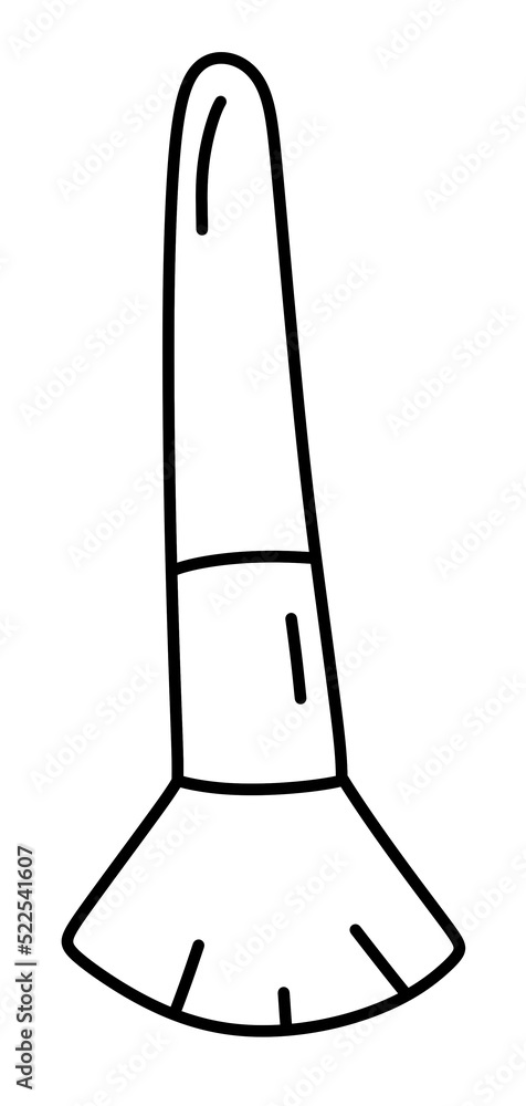 Make up brushes for cosmetics line icon Make up brushes for cosmetics line icon