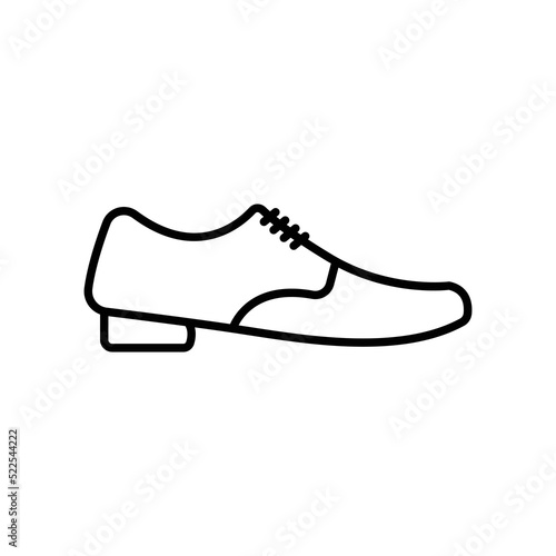 Shoe icon. icon related to education. line icon style. Simple design editable