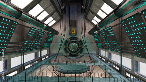 villain secret hideout background cinematic view