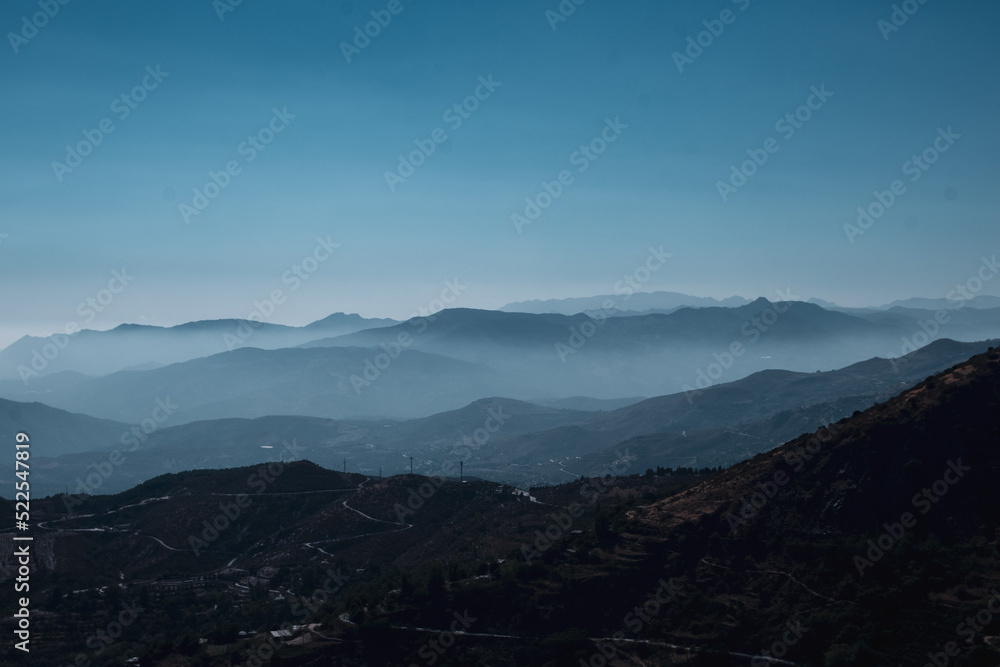 Landscape in the Alpujarra mountains of Granada, Spain