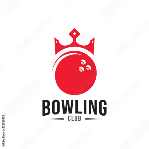 Modern Professional Isolated Sports Badge Logo - Bowling Club Association