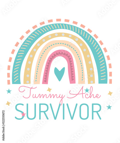 tummy ache survivor svg, tummy ache survivor png, Tummy Ache Survivor Retro Vintage png, Tummy Ache Survivor rainbow svg, Tummy Ache flag