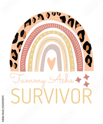 tummy ache survivor svg, tummy ache survivor png, Tummy Ache Survivor Retro Vintage png, Tummy Ache Survivor rainbow svg, Tummy Ache flag
