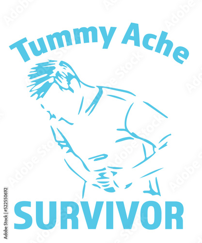 tummy ache survivor svg, tummy ache survivor png, Tummy Ache Survivor Retro Vintage png, Tummy Ache Survivor rainbow svg, Tummy Ache flag