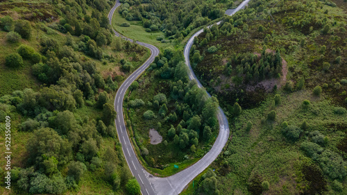 Drone view of the Scottish Highlands