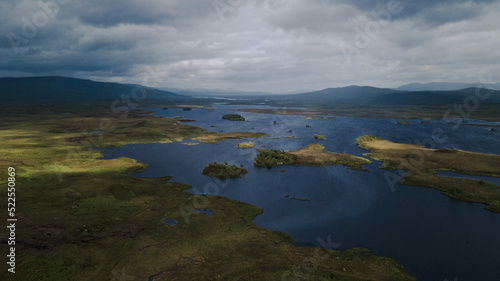 Drone view of the Scottish Highlands