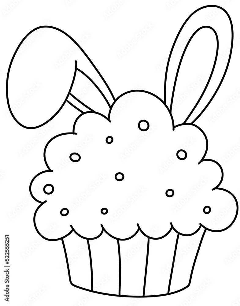 Easter cake decorated willow twigs and bunny Easter cake decorated willow twigs and bunny