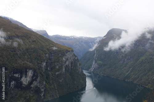 Geiranger  en pleno fiordo con unas vistas impresionantes. Noruega.