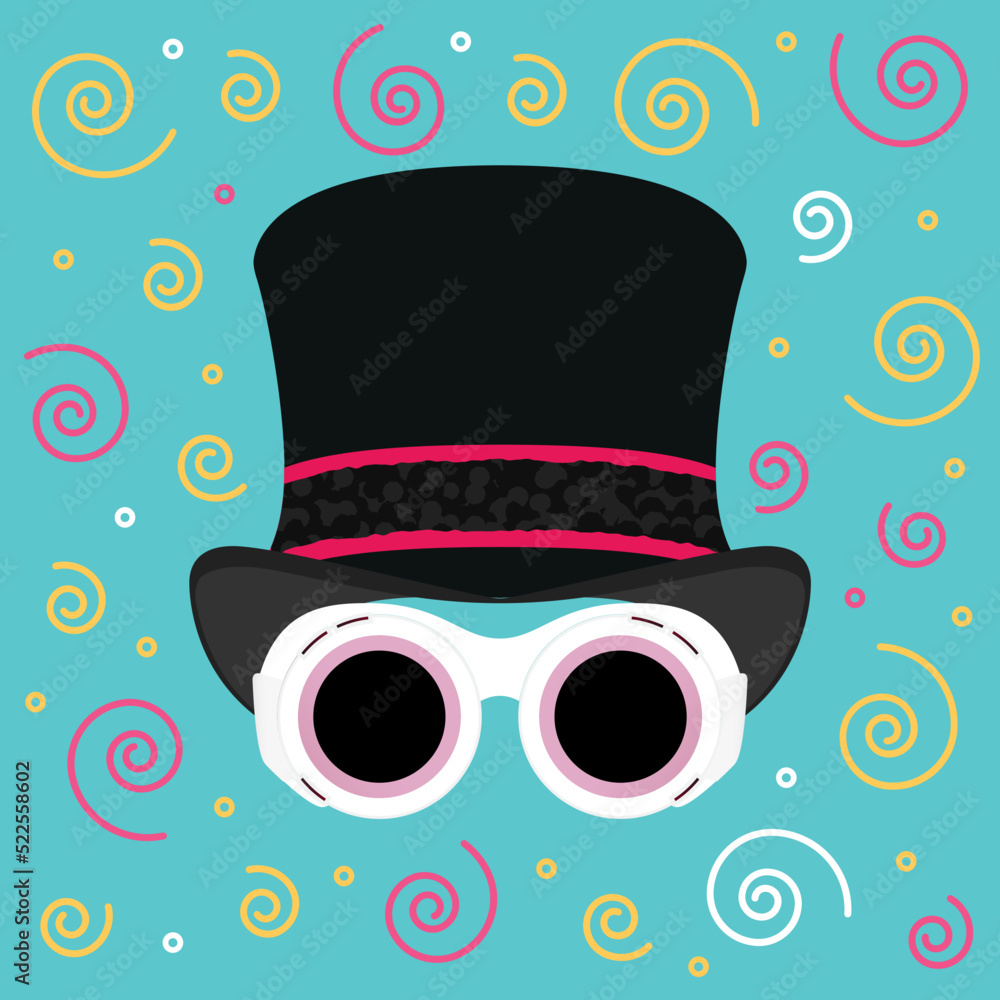 Sunglass Silhouette, Sunglass Mask, Top Hat Sunglass, Iconic Movie