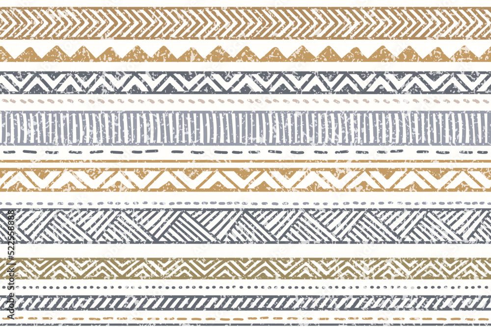 Ethnic stripe seamless pattern. Tribal geometric vector background, boho motif, tribal textured ornament illustration. Textile print Ethnic stripe seamless pattern. Tribal geometric vector background, boho motif, tribal textured ornament illustration. Textile print
