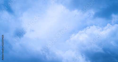 Canvas Print blue sky with clouds