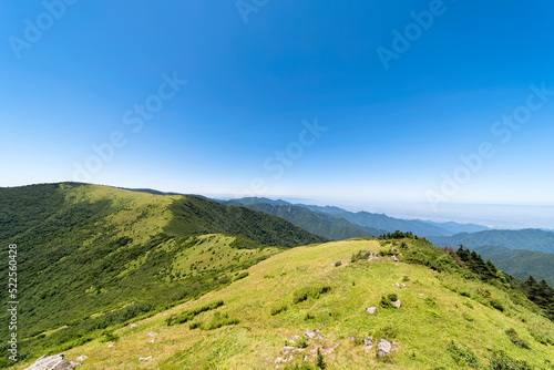 The Dongshan Mountains in Shaanxi Province, China.