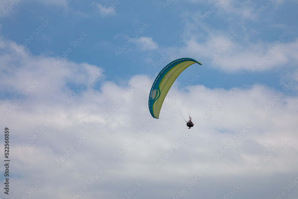 Paragliding from the mountains of villaviencio in Colombia Paragliding from the mountains of villaviencio in Colombia