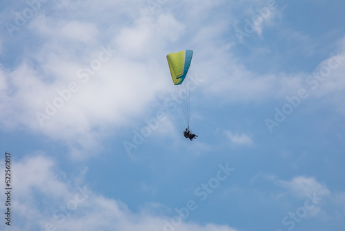 Paragliding from the mountains of villaviencio in Colombia