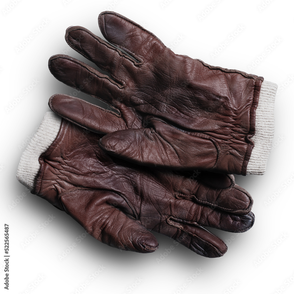 Old clearance leather gloves