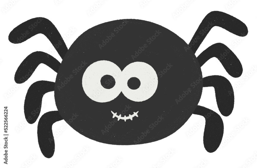 Happy halloween black spider icon. Happy halloween black spider icon.